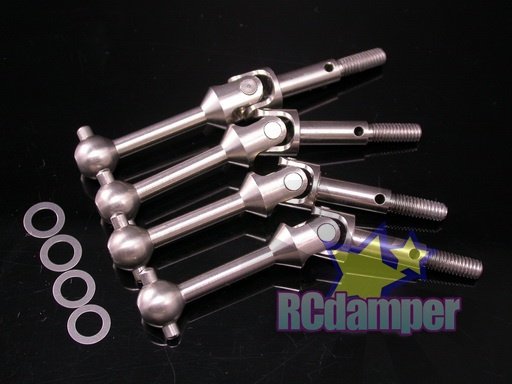 GPM TITANIUM FRONT+REAR UNIVERSAL SWING SHAFT CVD TAMIYA TT01 TT